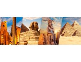 Puzzle Bluebird Panorámico Egipto, Luxor y Giza de 1000 Pzs