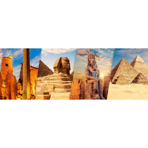 Puzzle Bluebird Panorámico Egipto, Luxor y Giza de 1000 Pzs