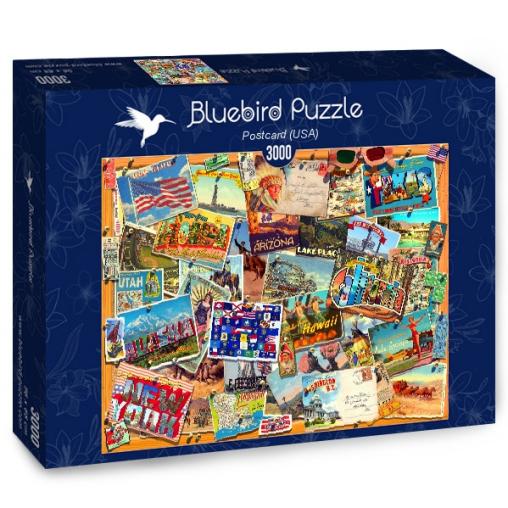 Puzzle Bluebird Postales de Estados Unidos de 3000 Piezas