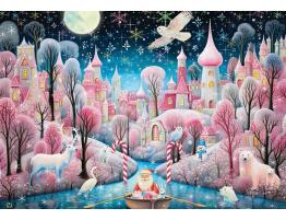 Puzzle Bluebird Pueblo Navideño de 1000 Piezas