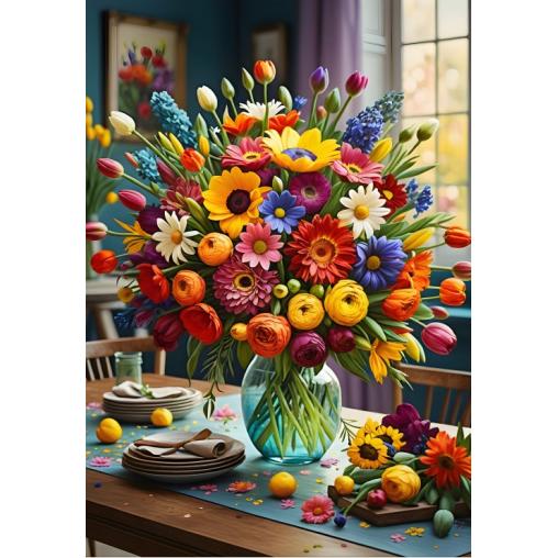 Puzzle Bluebird Ramo Colorido de 1000 Piezas