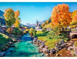Puzzle Bluebird Ramsau en Otoño de 500 Piezas