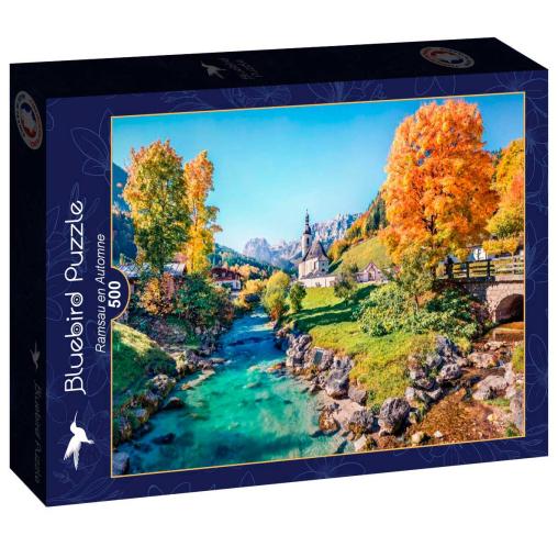 Puzzle Bluebird Ramsau en Otoño de 500 Piezas