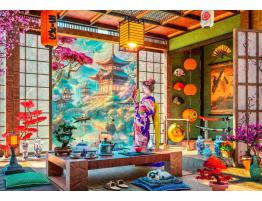Puzzle Bluebird Salón de Té Japonés 1000 Piezas