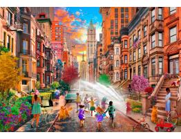 Puzzle Bluebird Verano Caluroso en Nueva York 1000 Piezas