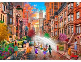 Puzzle Bluebird Verano Caluroso en Nueva York de 500 Piezas