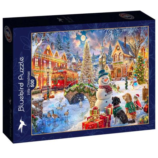 Puzzle Bluebird Villa Navidad 500 Piezas