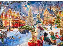 Puzzle Bluebird Villa Navidad de 1500 Piezas