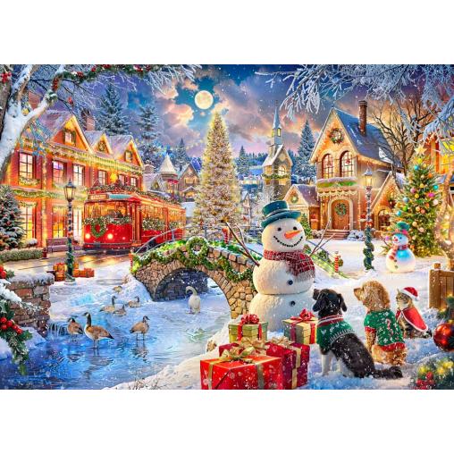 Puzzle Bluebird Villa Navidad de 1500 Piezas