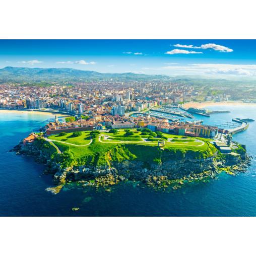 Puzzle Bluebird Vista De Gijón, Asturias, España 1000 Piezas
