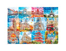 Puzzle Brain Tree Monumentos en Colores de 500 Piezas