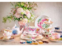 Puzzle Castorland Bodegón con Porcelana y Flores de 500 Piezas