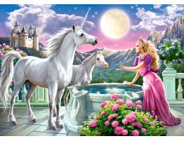 Puzzle Castorland La Princesa y Sus Unicornios de 120 Piezas