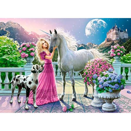 Puzzle Castorland Mi Amigo Unicornio de 300 Piezas