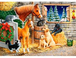Puzzle Castorland Reunión de Amigos de Corral de 120 Piezas