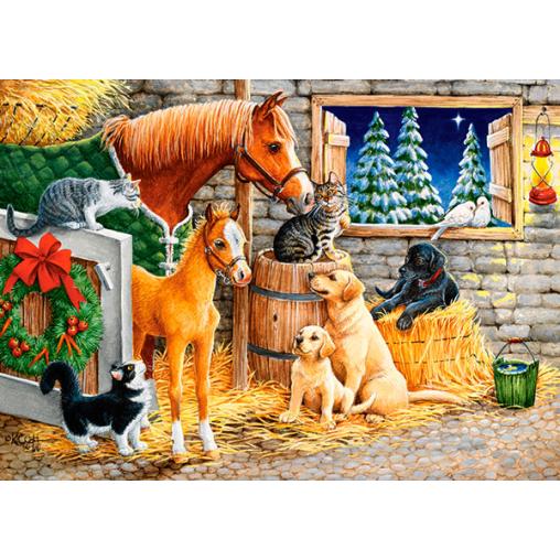Puzzle Castorland Reunión de Amigos de Corral de 120 Piezas