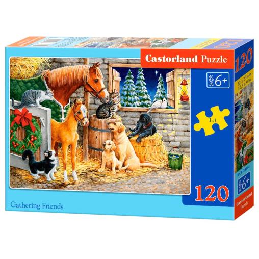 Puzzle Castorland Reunión de Amigos de Corral de 120 Piezas