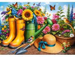 Puzzle Cherry Pazzi Botas Doradas, Raíces Florecientes 1000 Pzs