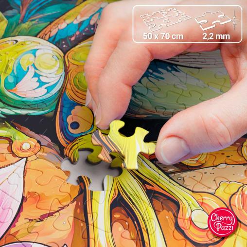 Puzzle Cherry Pazzi Rana Flower Power 1000 Piezas