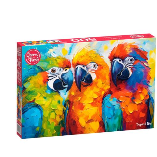 Puzzle Cherry Pazzi Trío Tropical de 500 Piezas