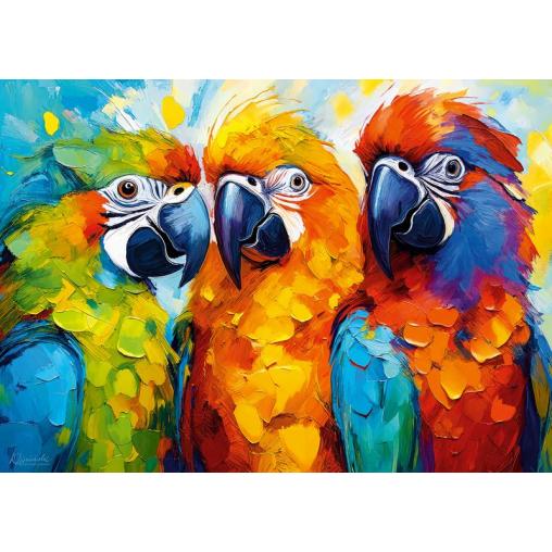 Puzzle Cherry Pazzi Trío Tropical de 500 Piezas