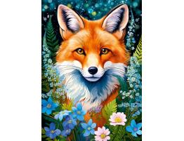 Puzzle Cherry Pazzi Zorro Rojo Entre Flores 1000 Piezas