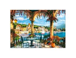 Puzzle Clementoni Balcón con Vistas al Lago Como de 1000 Piezas