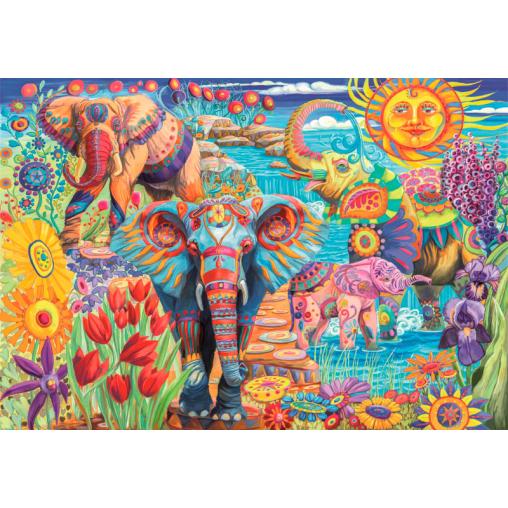 Puzzle Clementoni Carnaval De Elefantes de 500 Piezas