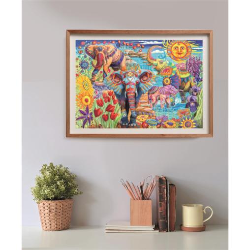 Puzzle Clementoni Carnaval De Elefantes de 500 Piezas