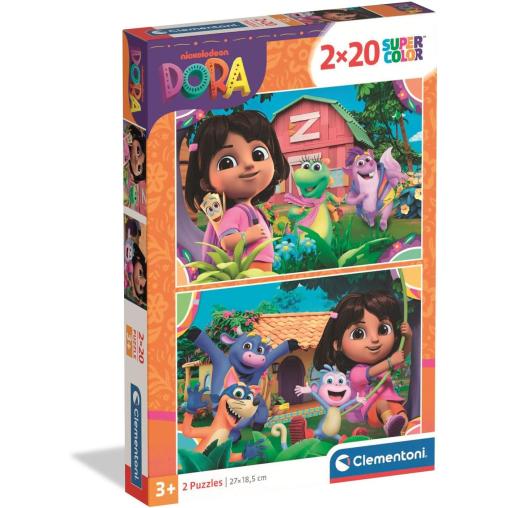 Puzzle Clementoni Dora de 2 x 20 Piezas