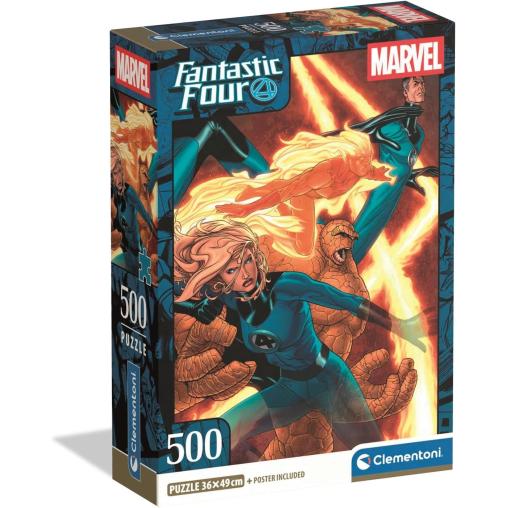 Puzzle Clementoni Los Cuatro Fantásticos de 500 Piezas