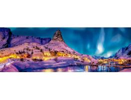 Puzzle Clementoni Panorama Noche Colorida en Lofoten 1000 Pzs