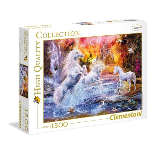 Puzzle Clementoni Unicornios Salvajes de 1500 Piezas