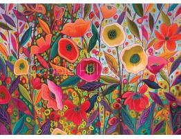 Puzzle Cobble Hill Flores de Colores de 1000 Piezas
