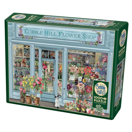 Puzzle Cobble Hill Tienda de Flores Parisina de 1000 Piezas
