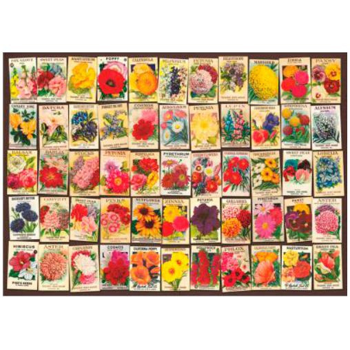 Puzzle D-Toys Collage Vintage, Flores de 1000 Piezas