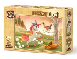 Puzzle de Madera Art Puzzle Lindo Unicornio de 50 Pzs
