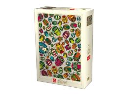 Puzzle Deico Búhos de Colores de 1000 Piezas