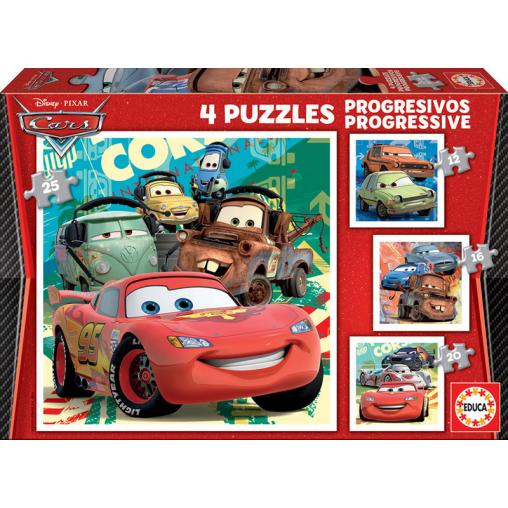Puzzle Educa Progresivos Cars 2 12+16+20+25