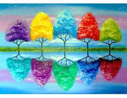 Puzzle Enjoy Cada Árbol Tiene su Colorido de 1000 Piezas