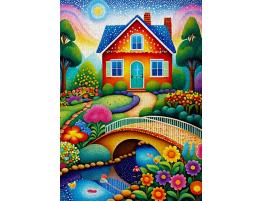Puzzle Enjoy Casa De Colores de 1000 Piezas