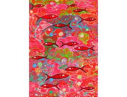 Puzzle Enjoy Rojo Profundo de 1500 Piezas