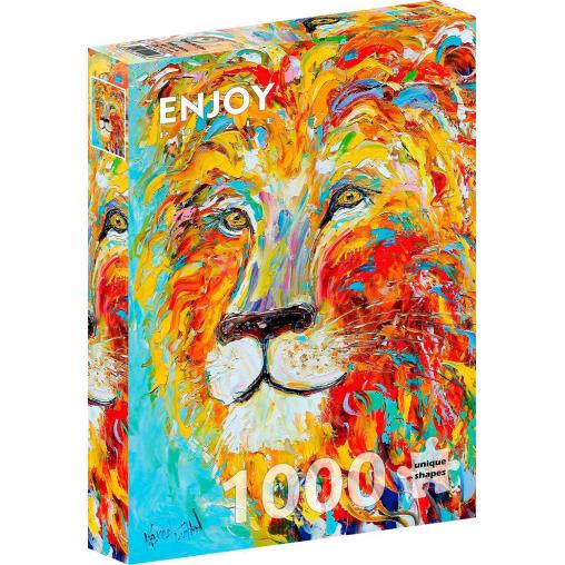Puzzle Enjoy León Colorido de 1000 Piezas