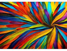 Puzzle Enjoy Plumas Coloridas de 1000 Piezas