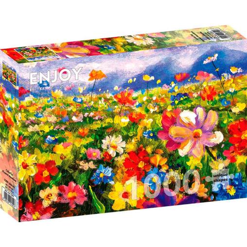 Puzzle Enjoy Prado de Flores de Colores de 1000 Pzs