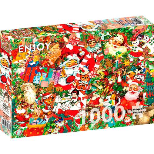 Puzzle Enjoy Una Navidad Vintage de 1000 Piezas