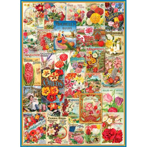 Puzzle Eurographics Catálogos de Semillas de Flores de 1000 Pzs