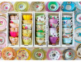 Puzzle Eurographics Coloridas Tazas de Té 1000 Piezas