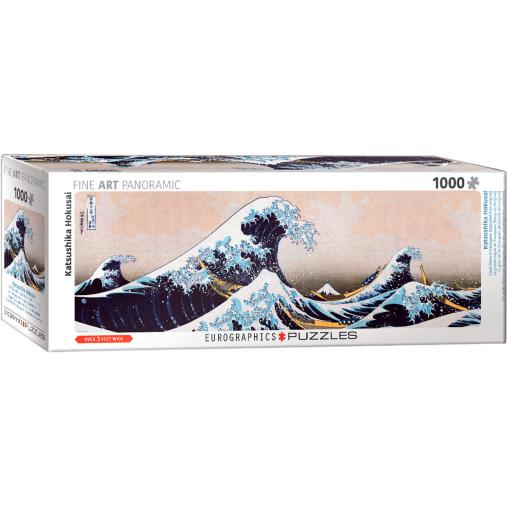 Puzzle Eurographics Panorama La Gran Ola de Kanagawa de 1000 Pz