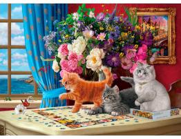 Puzzle Eurographics Gatos Curiosos de 1000 Piezas